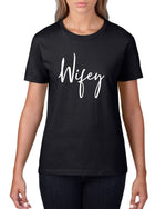 Load image into Gallery viewer, Hubby Wifey Couples T-Shirt - Red Leader Clothing