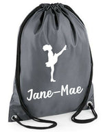 Load image into Gallery viewer, Personalised Name Drawstring Irish Dance Bag School Club PE Custom Name Childrens Bag Kids Ceili Gaelic Stepdance Sean-Nós Irish - Red Leader Clothing