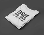 Load image into Gallery viewer, Three Whole Years Of Awesome Kids Tshirt Birthday Gift Party Child Sibling Celebration Present T Shirt 3 Year Old Third Birthday - Red Leader Clothing