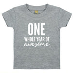 Load image into Gallery viewer, One Whole Year Of Awesome Kids T-shirt