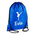 Load image into Gallery viewer, Personalised Name Drawstring Irish Dance Bag School Club PE Custom Name Childrens Bag Kids Ceili Gaelic Stepdance Sean-Nós Irish - Red Leader Clothing