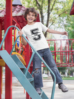 Load image into Gallery viewer, 5th Birthday Personalised Kids T-Shirt - Red Leader Clothing