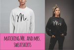 Load image into Gallery viewer, Mr and Mrs Couples Sweatshirt - Red Leader Clothing