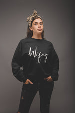 Load image into Gallery viewer, Hubby and Wifey Couples Sweatshirt - Red Leader Clothing