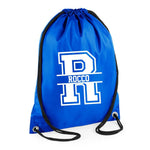 Load image into Gallery viewer, Personalised Name and Split Letter Drawstring Bag - Red Leader Clothing