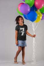 Load image into Gallery viewer, 7th Birthday Personalised Kids T-Shirt - Red Leader Clothing
