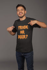 Load image into Gallery viewer, Trick or Beer? - Mens/Adults Unisex Novelty Tshirt