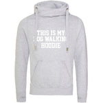 Load image into Gallery viewer, This Is My Dog Walking Hoodie Unisex Cross Neck Chunky Heavyweight Hoodie - Red Leader Clothing