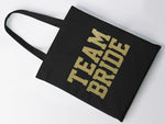 Load image into Gallery viewer, Team Bride Tote Bag Hen Party Batchelorette Bride Bridesmaid Mother Bride Groom Maid of Honour Name Lightweight Tote Bag Wedding Bride Tribe - Red Leader Clothing