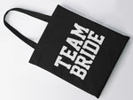 Load image into Gallery viewer, Team Bride Tote Bag Hen Party Batchelorette Bride Bridesmaid Mother Bride Groom Maid of Honour Name Lightweight Tote Bag Wedding Bride Tribe - Red Leader Clothing