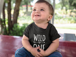 Load image into Gallery viewer, Wild One 1st Birthday Kids Tshirt Birthday Gift Party Child Sibling Celebration Present T Shirt 1 Year Old First Birthday - Red Leader Clothing
