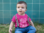 Load image into Gallery viewer, Wild One 1st Birthday Kids Tshirt Birthday Gift Party Child Sibling Celebration Present T Shirt 1 Year Old First Birthday - Red Leader Clothing