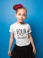 Load image into Gallery viewer, Four And Fabulous Kids T-shirt - Red Leader Clothing