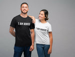 Load image into Gallery viewer, I Am Bored Crew Neck T-Shirt Ladies Mens Adult Unisex Fit