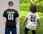 Load image into Gallery viewer, Daddy - Daddy's Girl Father Daughter Matching T-shirt - Red Leader Clothing