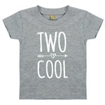 Load image into Gallery viewer, Two Cool Unisex Kids T-shirt Birthday 2nd Birthday Gift Party Child Sibling Celebration Present T Shirt 2 Year Old Second Birthday - Red Leader Clothing