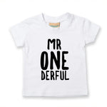 Load image into Gallery viewer, Mr Onederful One Derful 1st Birthday Kids T-shirt - Red Leader Clothing