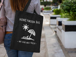 Load image into Gallery viewer, Personalised Honeymoon Mr Mrs Surname Tote Bag Cotton Bag Lightweight Shopping Newlywed Bride Groom Wedding Gift Wife Husband Wifey - Red Leader Clothing