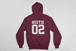 Load image into Gallery viewer, Bestie 01 Bestie 02 Hoodie Hooded Sweatshirt - Red Leader Clothing