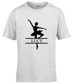 Load image into Gallery viewer, Personalised Kids Ballet Dancer Name T-Shirt