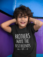 Load image into Gallery viewer, Brothers Make The Best Friends Kids Toddler Baby T-shirt - Red Leader Clothing