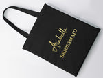 Load image into Gallery viewer, Personalised Bridesmaid Bridal Shower Hen Party Name Tote Bag - Red Leader Clothing