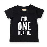 Load image into Gallery viewer, Mr Onederful One Derful 1st Birthday Kids T-shirt - Red Leader Clothing
