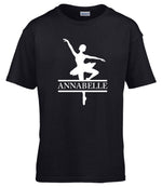 Load image into Gallery viewer, Personalised Kids Ballet Dancer Name T-Shirt