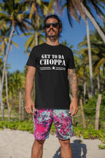 Load image into Gallery viewer, Get To Da Choppa - Mens Novelty T-shirt - Red Leader Clothing