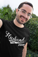 Load image into Gallery viewer, Husband Since CUSTOM YEAR - Mens T-shirt - Red Leader Clothing