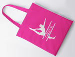 Load image into Gallery viewer, Personalised Gymnast Gym Dance Name Tote Bag - Red Leader Clothing