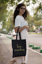 Load image into Gallery viewer, Personalised Bridesmaid Bridal Shower Hen Party Name Tote Bag - Red Leader Clothing