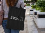 Load image into Gallery viewer, #Mumlife Motherhood Lightweight Cotton Tote Bag - Red Leader Clothing
