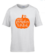 Load image into Gallery viewer, Cutest Pumpkin In The Patch Kids Childs Halloween T-Shirt - Red Leader Clothing