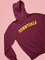 Load image into Gallery viewer, Maroon Sunnydale Buffy Style SHS Adult Unisex Hooded Sweatshirt