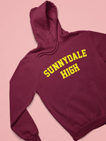 Load image into Gallery viewer, Maroon Sunnydale High School Buffy Style SHS Adult Unisex Hooded Sweatshirt