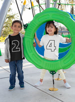 Load image into Gallery viewer, Personalised Kids Childrens Numbers Tshirt Birthday Shirt Digit - Red Leader Clothing