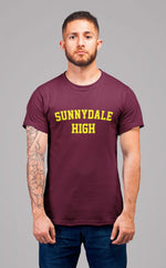 Load image into Gallery viewer, Sunnydale High Maroon Adult Mens Ladies Unisex Crew Neck T-Shirt