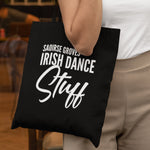 Load image into Gallery viewer, Personalised Name Irish Dance Stuff Lightweight Cotton Tote Bag - Red Leader Clothing
