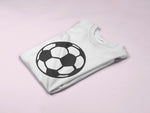 Load image into Gallery viewer, Personalised Kids Football Soccer T-shirt Name On Sleeve Boys Girls Soccer Team Custom Child Children Novelty - Red Leader Clothing