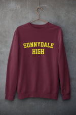 Load image into Gallery viewer, Maroon Sunnydale High School Buffy Style SHS Adult Unisex Crew Neck Sweatshirt