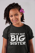 Load image into Gallery viewer, World's Best Big Sister - Kids/Childrens Unisex T-shirt