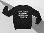 Load image into Gallery viewer, This Is My Working From Home Jumper Unisex Crew Neck Sweatshirt Jumper Sweater Men Women Loose Fit Self Employed Social Distance Home Office - Red Leader Clothing