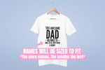 Load image into Gallery viewer, This Awesome Dad Belongs To Personalised Mens T-shirt - Kids Names, Personalized, Father's Day, Christmas Day, Gift To Dad, Daddy T-Shirt - Red Leader Clothing