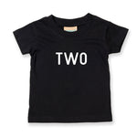 Load image into Gallery viewer, Two Unisex Kids Birthday Age T-shirt