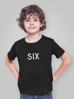 Load image into Gallery viewer, Six Kids Tshirt Birthday Gift Party Child Sibling Celebration Present T Shirt 6 Year Old Sixth Birthday 6th - Red Leader Clothing