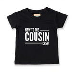 Load image into Gallery viewer, New To The Cousin Crew Kids Toddler Baby T-shirt Family Relative Unisex Family Gift Matching Top Cousins Make The Best Friends - Red Leader Clothing