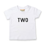 Load image into Gallery viewer, Two Unisex Kids Birthday Age T-shirt