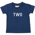 Load image into Gallery viewer, Two Unisex Kids Birthday Age T-shirt