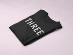 Load image into Gallery viewer, Three Kids Tshirt Birthday Gift Party Child Sibling Celebration Present T Shirt 3 Year Old Third Birthday Boy Girl Unisex I Am Three - Red Leader Clothing